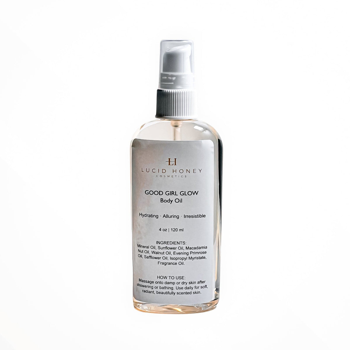 Good Girl Glow Body Oil - Lucid Honey Body Oil Trio